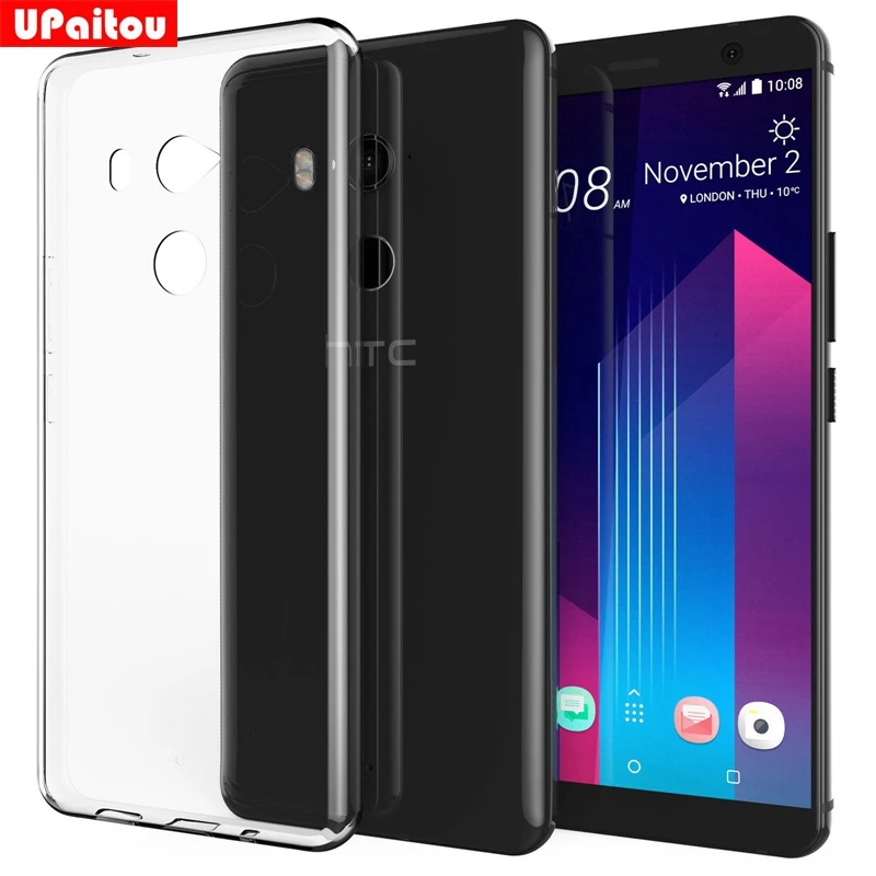 Прозрачный ТПУ чехол UPaitou для HTC U11 Plus прозрачный мягкий Sinicon чехлы телефонов 6 0&quot |