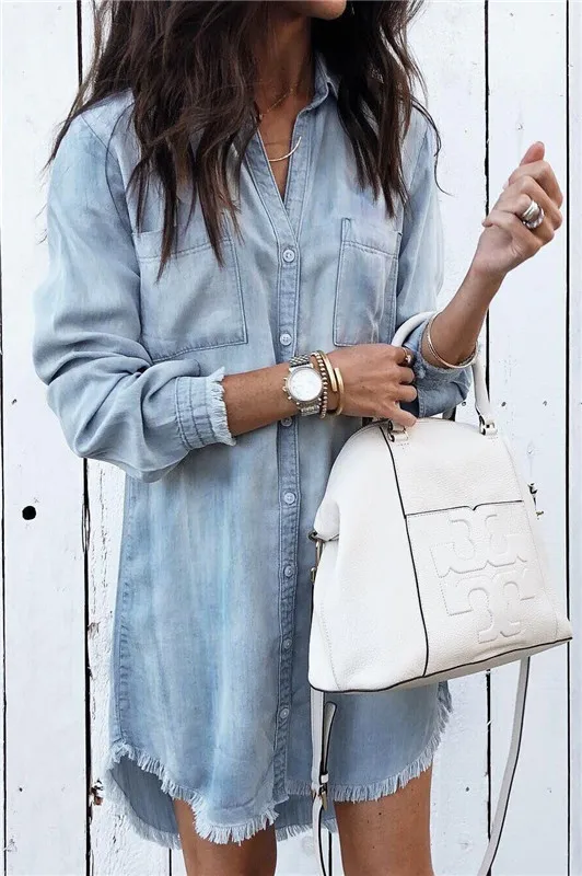 Лидер продаж модная Женская Осенняя рубашка с длинными рукавами и отложным