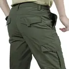 Брюки-карго мужские длинные, однотонные быстросохнущие тонкие уличные штаны с несколькими карманами, уличные брюки, рабочий спортивный костюм-карго, 4XL