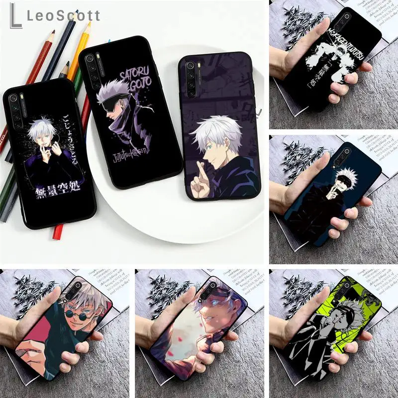 

Anime Jujutsu Kaisen Satoru Gojo Phone Case For Xiaomi Redmi note 7 8 9 pro 8T 9S Mi Note 10 Lite pro
