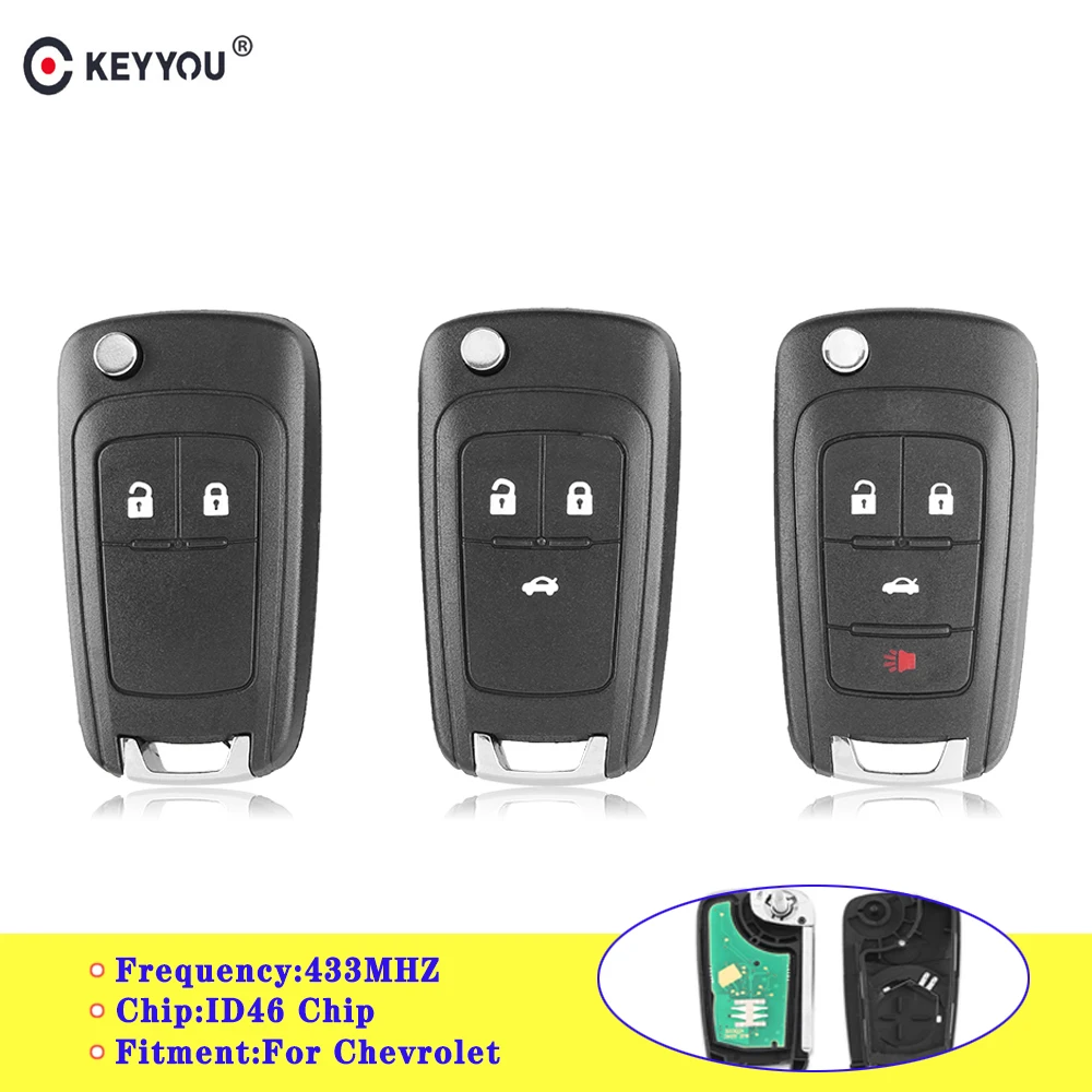 Пульт дистанционного управления KEYYOU для автомобильной сигнализации Chevrolet Aveo Cruze