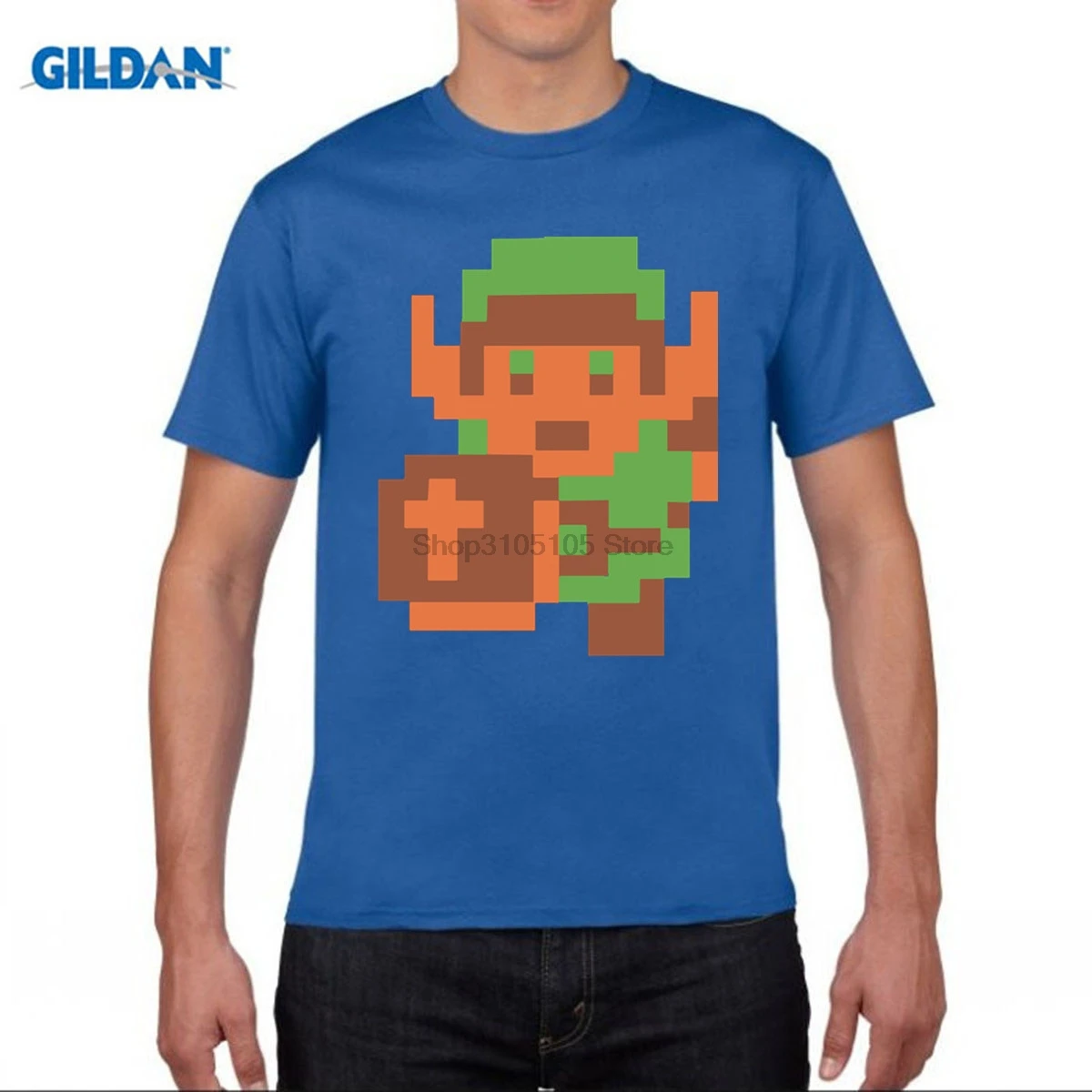 Забавная Мужская футболка Zelda Link The Ledgend of Пиксельная skyard Sword Triforce| |