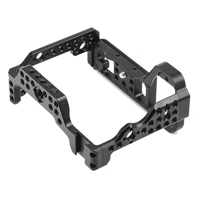 

Hot TTKK for Sony A7S3 SLR Camera Cage Aluminum Alloy Protective Cage Photography Kit Accessories
