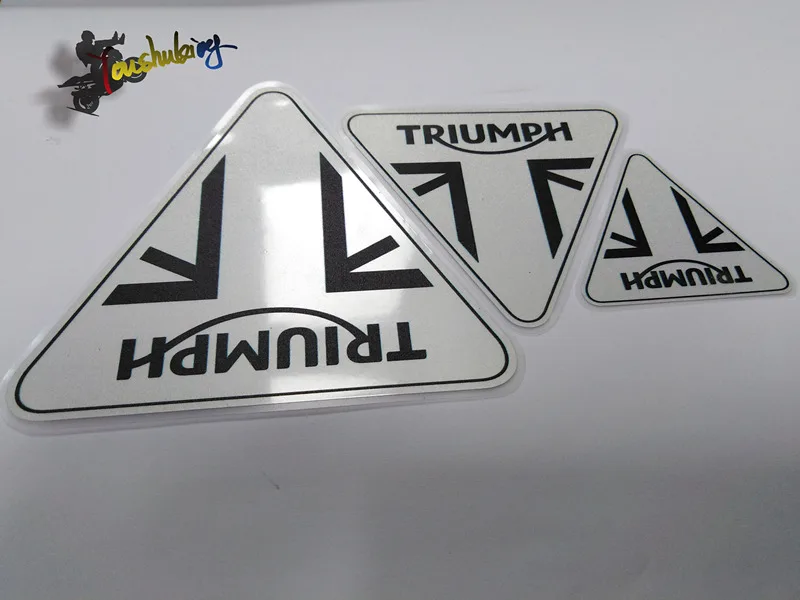 Гоночный шлем 3 м набор наклеек s для triumph логотип мотоциклетный топливный бак Предупреждение ющая этикетка Предупреждение ющая наклейка