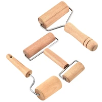 3 pcs wooden pastry rollerdough rolling pins handheld baking tools for pastry pizza tartsh shapet shapel shape