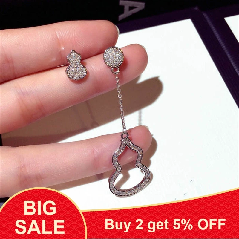 Серьги-подвески в форме тыквы AAAAA cz из стерлингового серебра 925 пробы вечерние