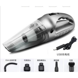 Беспроводной автомобильный пылесос ручной для сухой и влажной уборки дома на