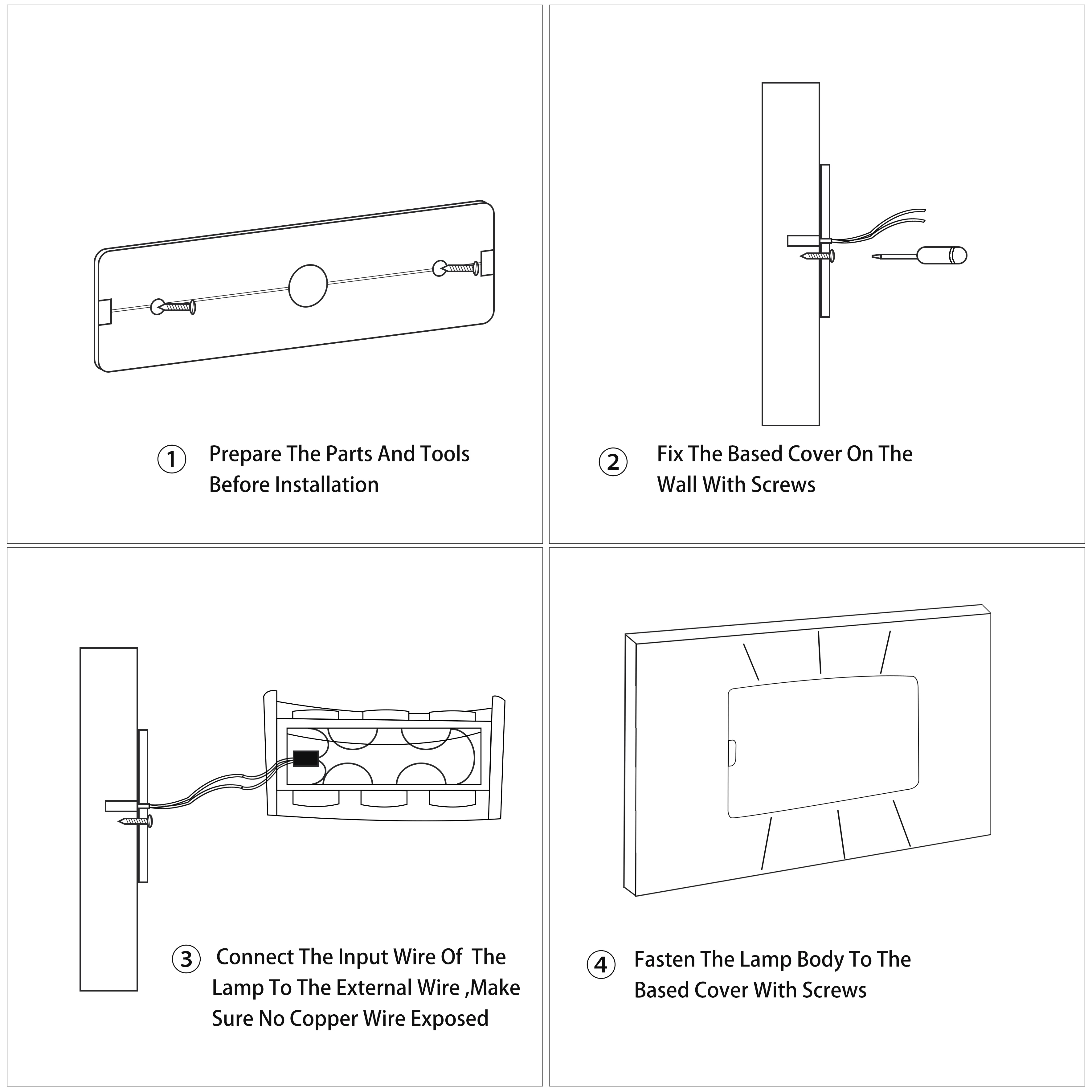 Уличный настенный RGB светильник автоматически меняющийся цвет уличный