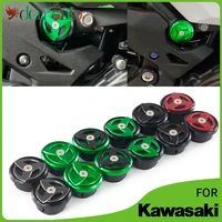 cnc aluminum motorcycle frame hole cap cover plug bolt protector for kawasaki ninja 250 ex250 ninja 400 ex400 z400 2020 2021