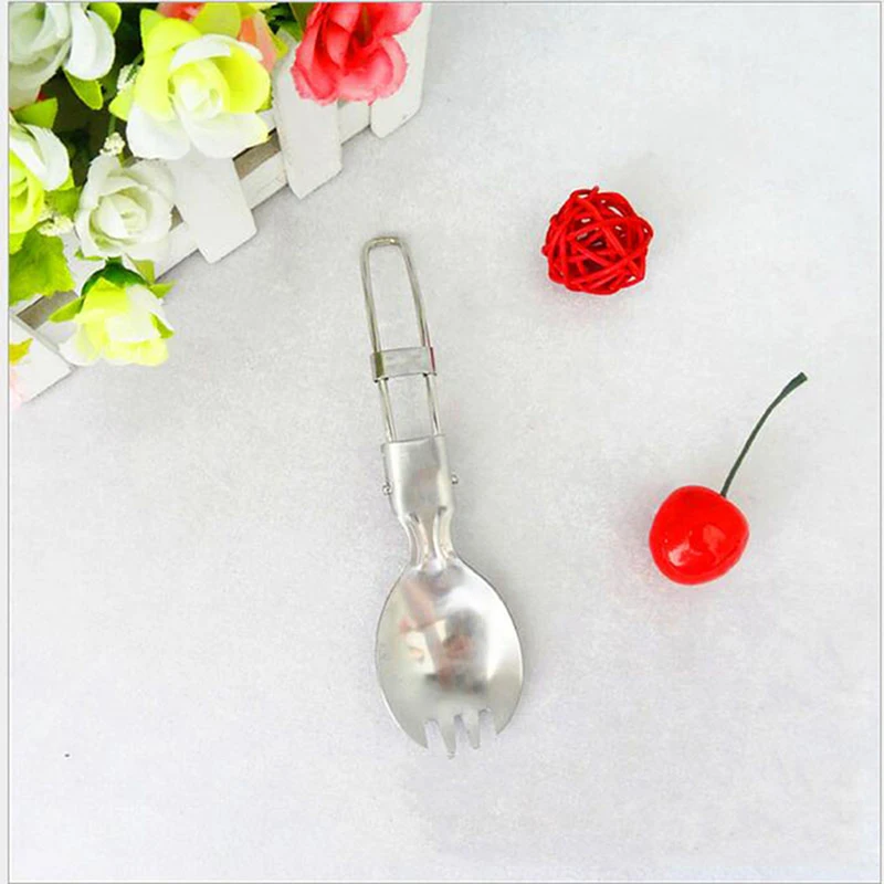 2 в 1 комбинированных ложек и вилок для пикника ложки вилки Походная посуда