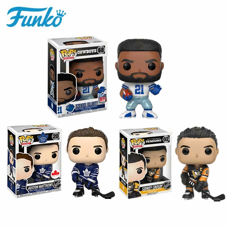 Funko Hockey Star NHL Sidney Crosby Auston Matthews регби звезда Ezekiel Виниловая фигурка игрушки подарок на день рождения Коллекционная модель
