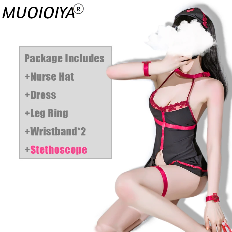 

Женское сексуальное женское платье, Очаровательное белое нижнее белье с стетоскопом для пар