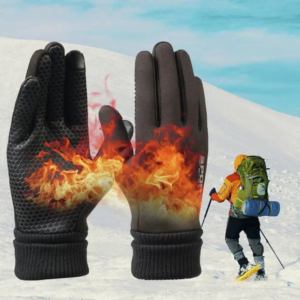 

Waterproof Cycling Gloves Winter Warm Supplies Touch Screen Gloves Rainproof Sports Gloves Warm Unisex Outdoor Sports Tools