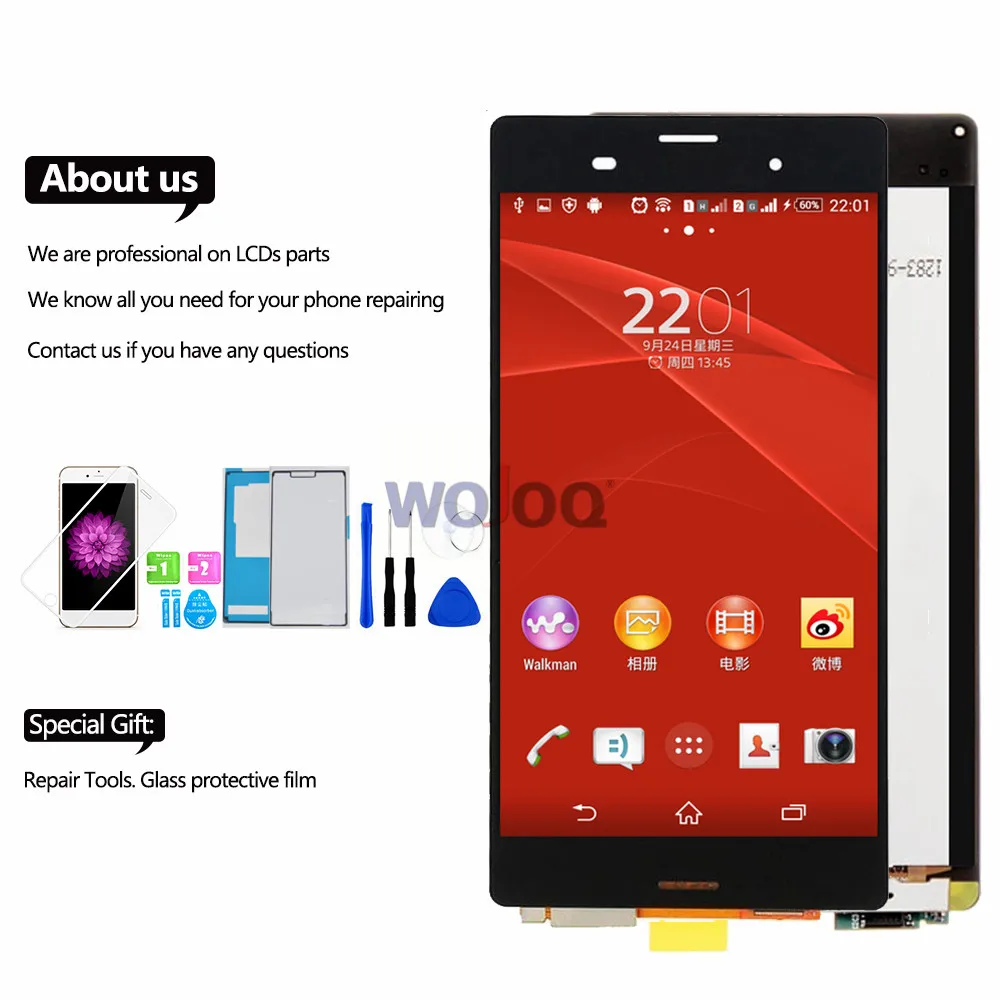 Оригинальный IPS ЖК дисплей 5 2 дюйма для Sony Z3 L55T D6653 Dual D6633 дигитайзер сенсорного
