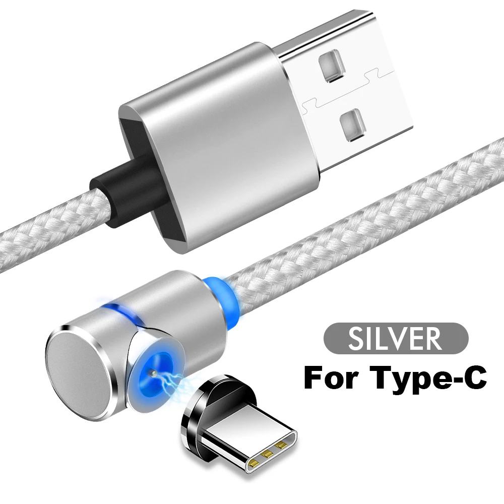 Type C Sliver Быстрая зарядка Магнитный кабель type C mi cro USB для Xiaomi mi 9 type-C Мобильный телефон магнит зарядное устройство строка данных для Red mi Note 7 8 - Цвет: Type C Sliver