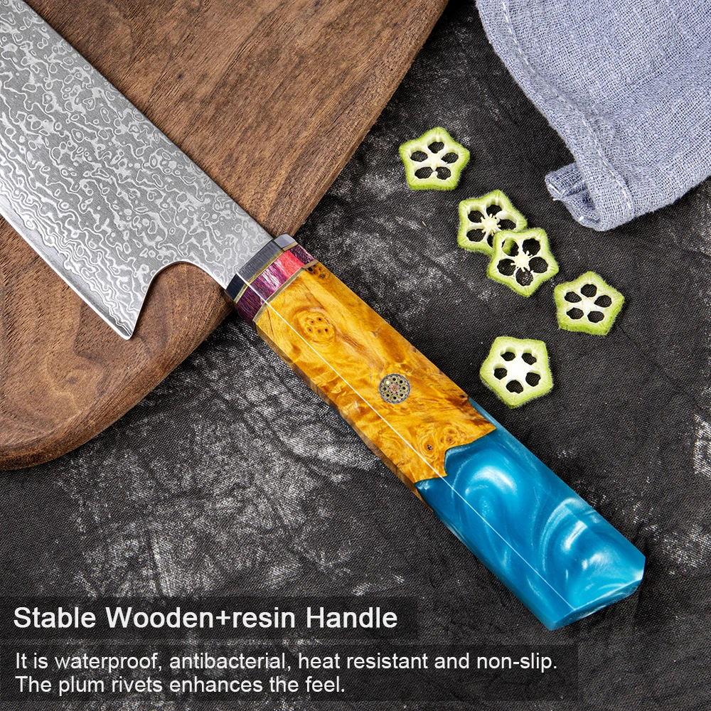 XITUO дамасский кухонный нож японский профессиональный шеф повара из стали VG10 Kiritsuke