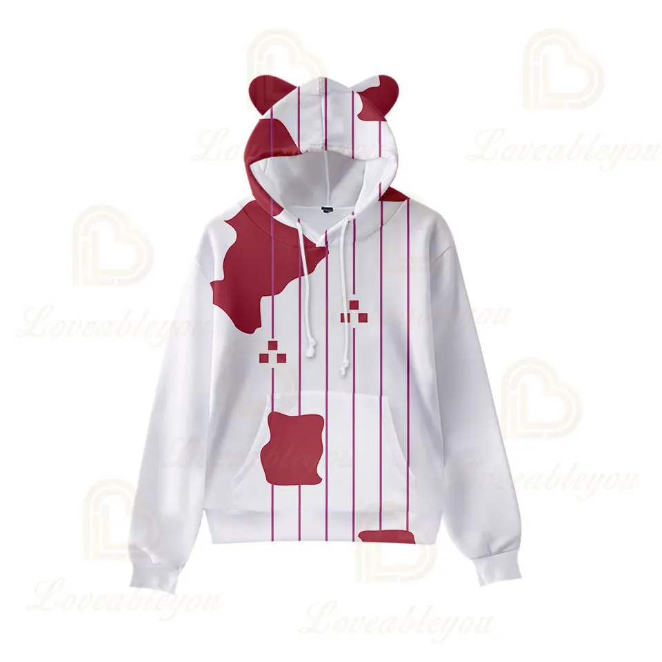 

Fashion 3D Print Demon Slayer Hoodie Boys Girls Hooded Autumn Anime Kimetsu No Yaiba Kawaii Cat Ears Kids Hoodie Pullovers