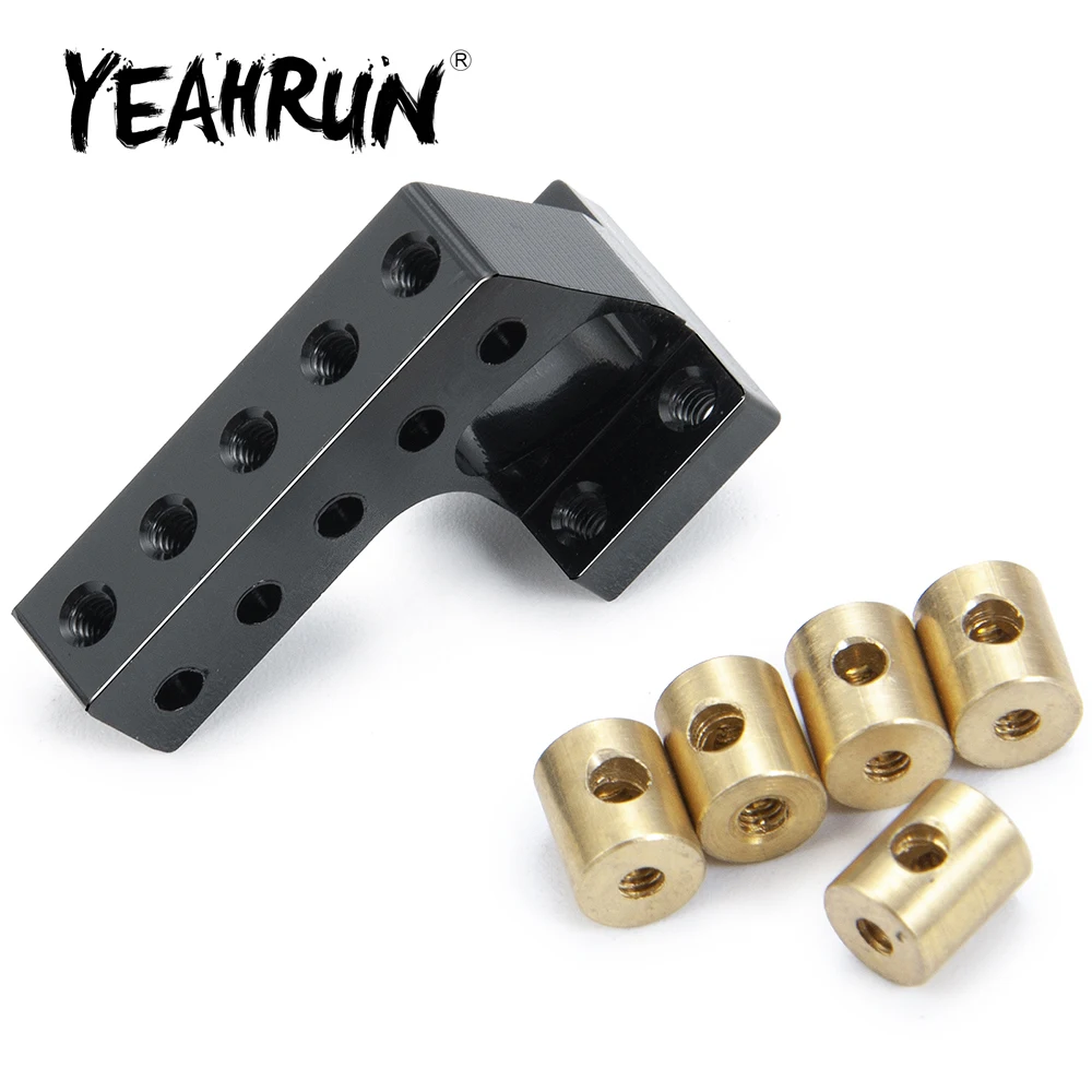 

YEAHRUN Metal Aluminum Differential Line Mount with Brass Lead Column Set for Tamiya 1/14 RC Tractor Truck Parts