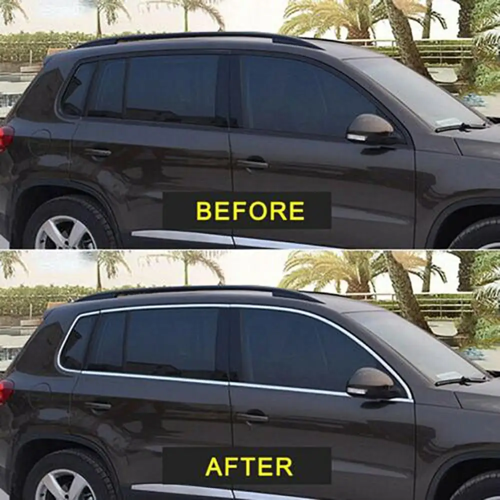 Декоративная хромированная лента для окна автомобиля 15 м ПВХ цвет в ассортименте