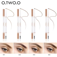 o two o double head rotating eyebrow pencil waterproof long lasting ultra fine eye brow tint makeup tools eye shadow cosmetic