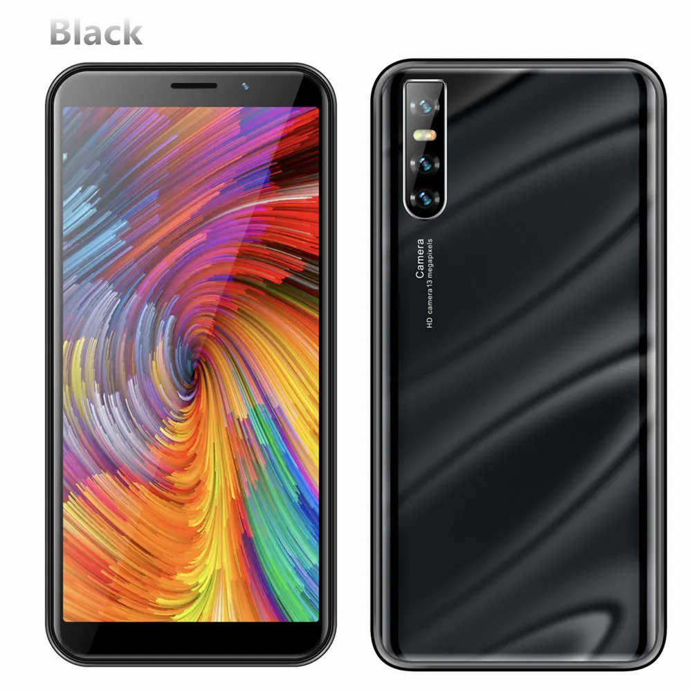 6.0-black-Flash Sale A9 смартфоны Лицо ID разблокирована 6," 18:9 4 грамма 64G rom 5MP+ 13MP передняя/задняя камера четырехъядерный смартфон на Android Мобильные телефоны WCDMA - Цвет: 6.0-black-Flash Sale