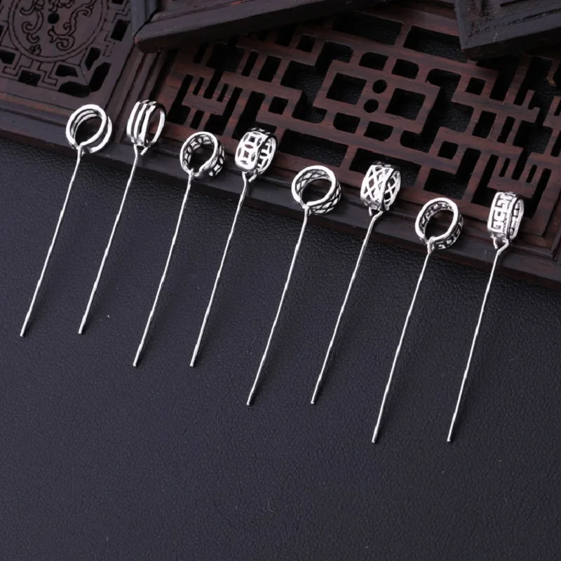 S925 Sterling Silver Color Pendant Clip Clasp Pinch Bail Pendant Connectors Bail Beads Findings DIY Jewelry Making Accessories