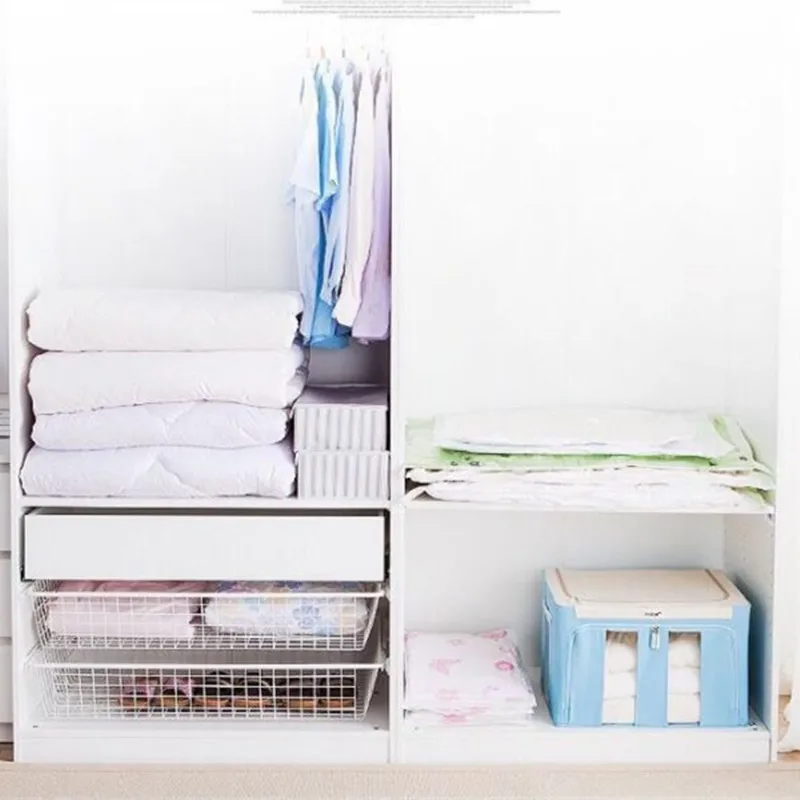 

Hot Home Vacuum Bag for Clothes Quilt Storage Bag Transparent Border Foldable Compressed Organizer Space Saving Seal packet