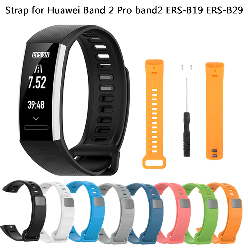 Водонепроницаемый спортивный ремешок для часов Huawei Band 2 Pro сменный силиконовый