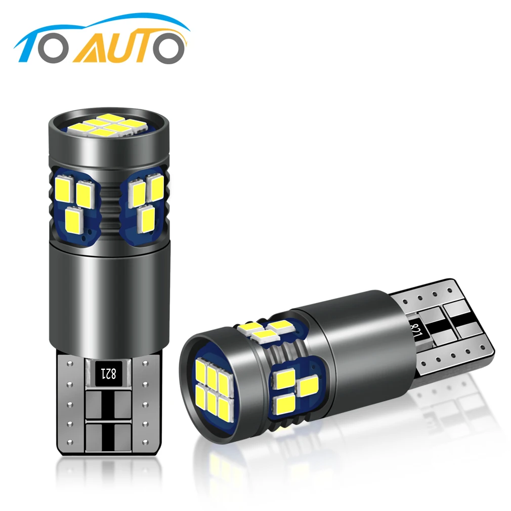 

Светодиодная лампа W5W T10, 2 шт., 168, 194, Canbus, без ошибок, 18SMD, 3030, автомобильные сигнальные лампы, габаритные огни, лампа для номерного знака, 6000 К, б...