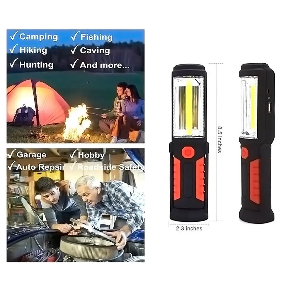 COB рабочий инспекционный светильник мощный портативный светодиодный вспышка