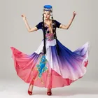 Танцевальные костюмы для женщин, Синьцзян, национальный танец уйгур, сценическая одежда, платье народности хуэй, костюмы для выступления