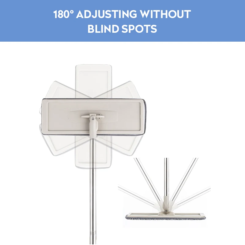 Вращающаяся чудо Швабра из микрофибры Squeeze плоский моп 360 ° вращающиаяся швабра