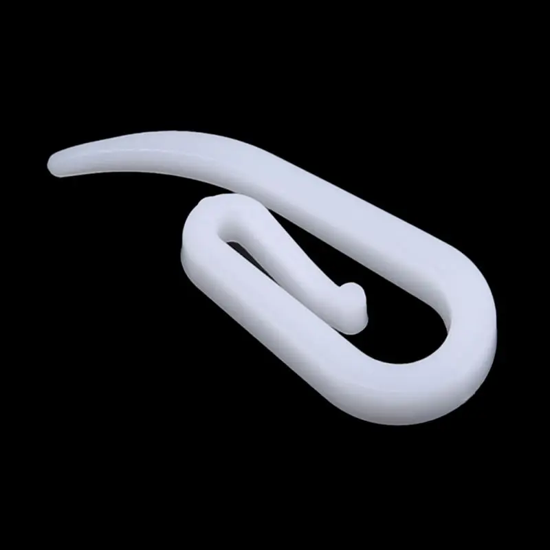 100 шт. белые Висячие Крючки для занавесок аксессуары фарфоровые крючки