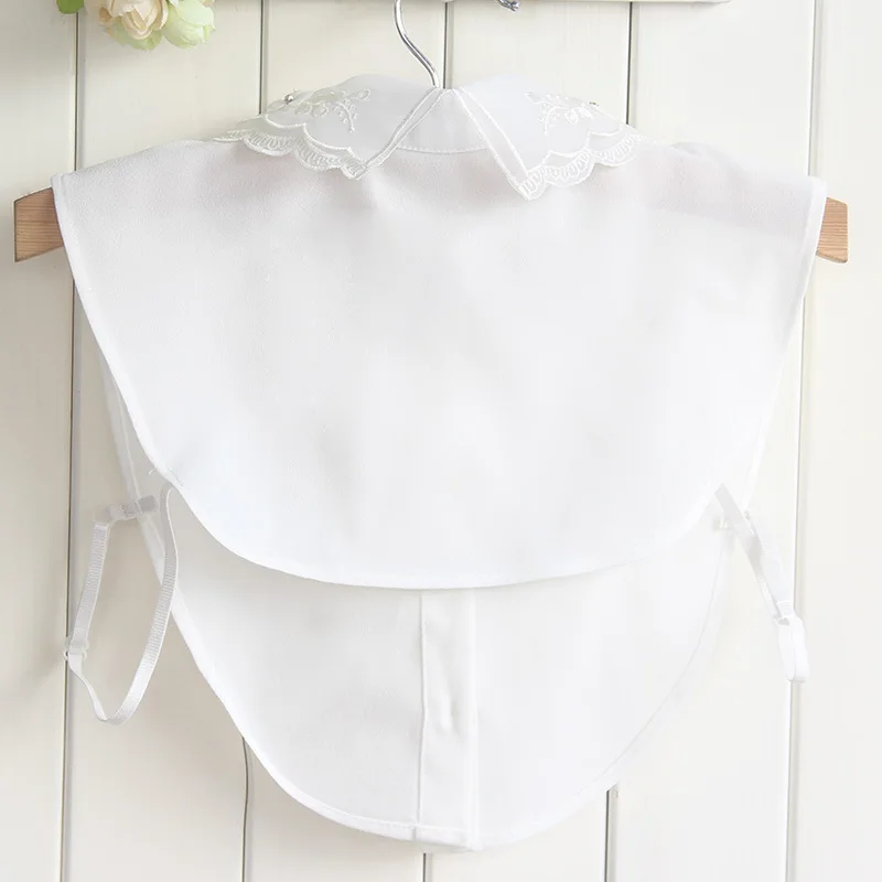 Шифоновый женский воротник Linbaiway из искусственного кружева съемные кружевные