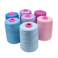 1 pcs 202 5000yards polyester sewing thread for denim jacket clothing fabric knitting sewing accessories 20 colors options