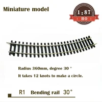 miniature model 187 r1 curved rail 55211 30 %c2%b0 track model model materials of train sand table