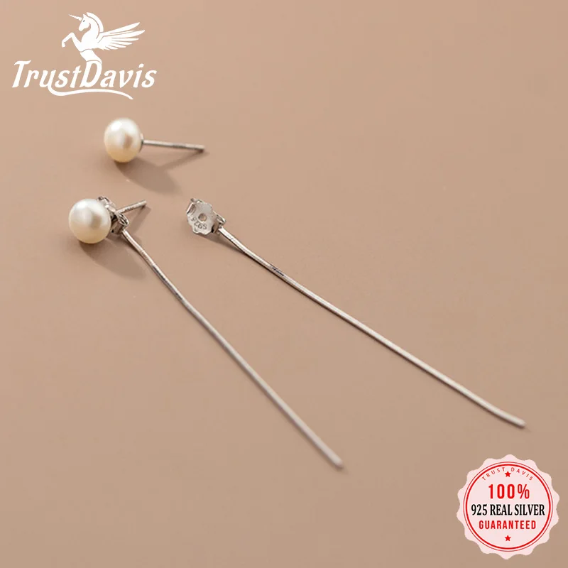 

Женские серьги-гвоздики из серебра 925 пробы, 6 см