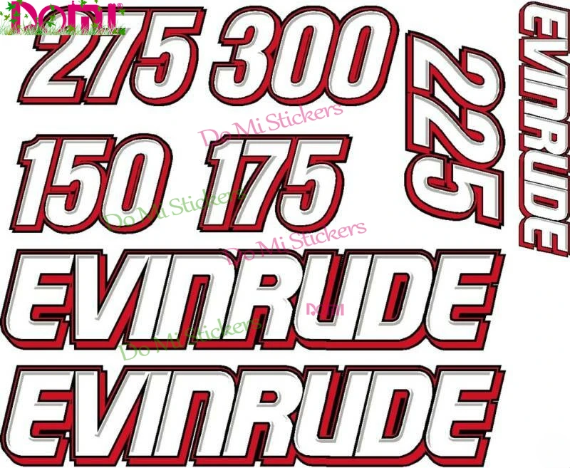 EVINRUDE лодочный мотор Refurb наклейка и лекарственных средств (FDA все двигателя Мотокросс гоночный шлем для ноутбука багажник Наклейка на стену