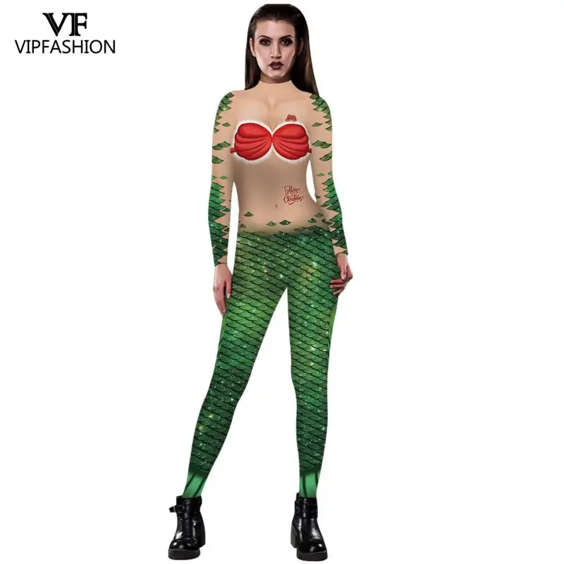 Модный популярный костюм русалки VIP для женщин сексуальный Рождественский