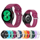 Ремешок сменный силиконовый для наручных часов, оригинальный спортивный браслет для Samsung Galaxy Watch 4 classic 46 мм 42 мм 44 мм 40 мм