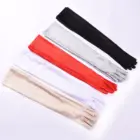 Женские перчатки из сверхдлинного спандекса, летние солнцезащитные перчатки для вождения и езды на велосипеде с длинными тонкими перчатками из спандекса