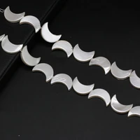 2021 natural shell beads crescent moon white pearl shell loose beaded for jewelry making diy necklace bracelet accessories