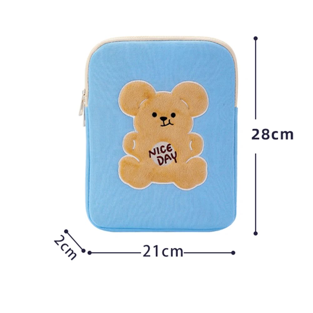 

For Funda IPAD 11 Bag Women Cute Cartoon Bear Tablet Sleeve Case for IPAD Mini 5 2 3 4 7 Cover 10/11inch Tablet Liner Pouch Bag