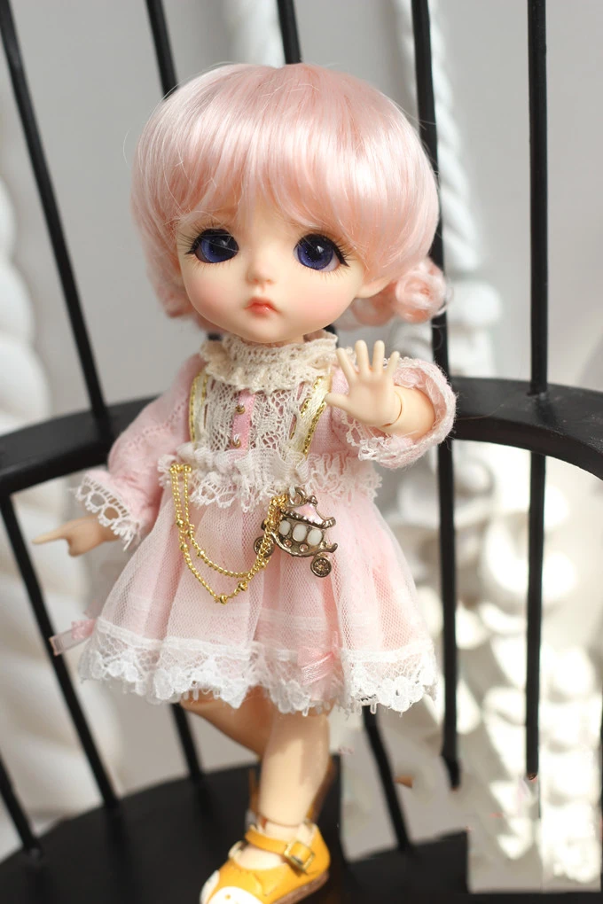 Bybrana 1 шт. bjd парик 1/3 1/4 1/6 1/8 имитация мохера цветок плетение