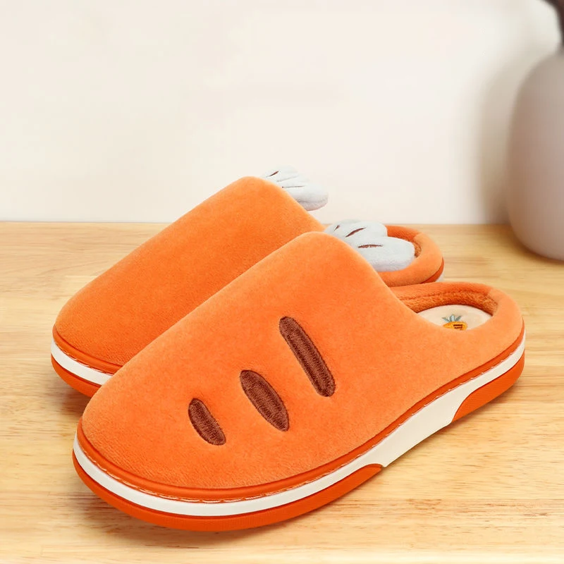 

2020 new fashion autumn and winter cotton slippers radish household indoor slippers winter warm shoes women's cute plus plush sl