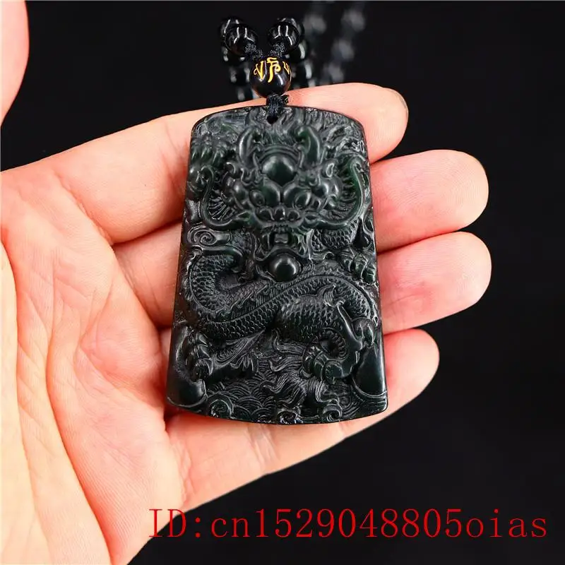 Нефритовый дракон амулет-подвеска модные очаровательные ювелирные изделия