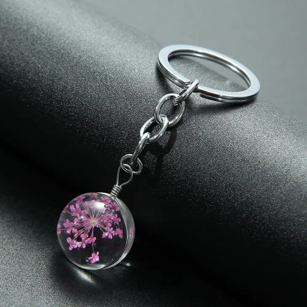 SONGDA МИЛЫЙ натуральный сушеный брелок &quotЦветок&quot Вишня цветет бессмертный