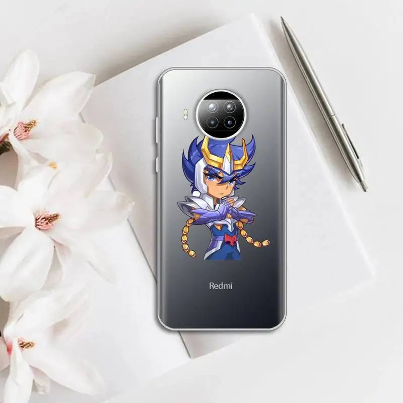 

Saint Seiya cartoon anime Phone Case Transparent for Xiaomi mi note 10 8 9 t HUAWEI p30 40 11 Samsung S 8 9 10 20 pro lite