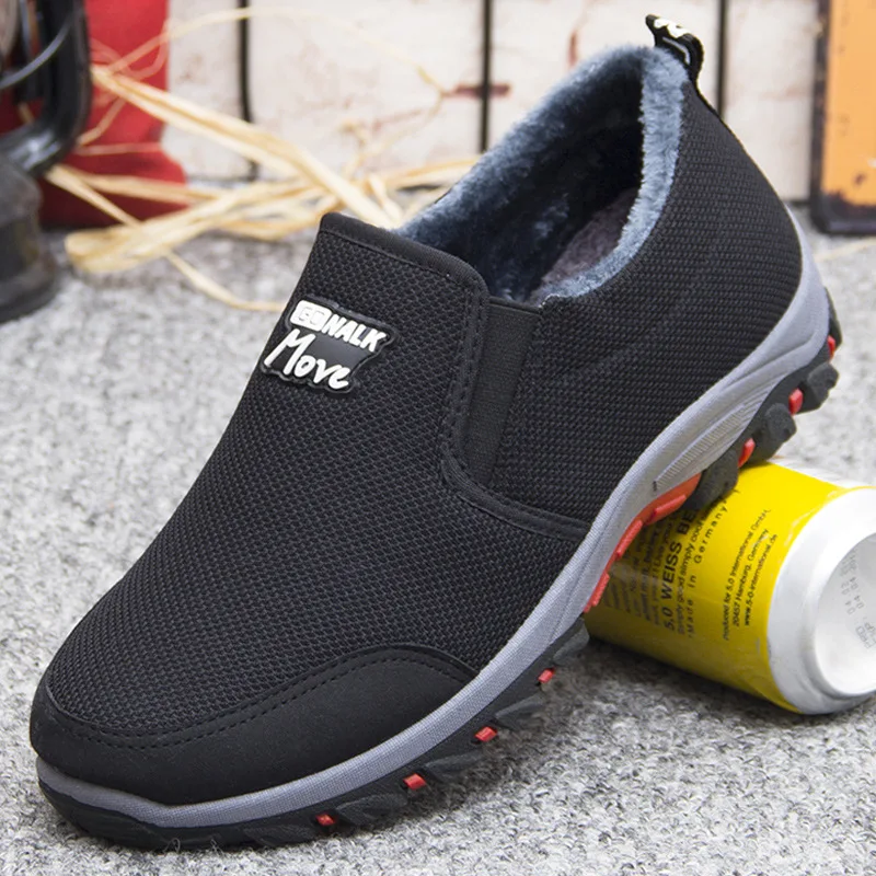 

Waterproof Winter Men Boots with Fur Snow Warm Snow Men Boots Men Work Casual Shoes Sneakers Boots