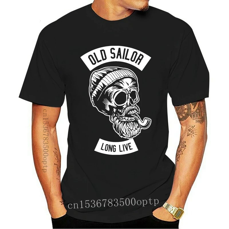 

New Old Sailor T Shirt 100% Cotton Premium Tee 2021 Printed Loose Tshirt Short Sleeve Funny Tee Shirts